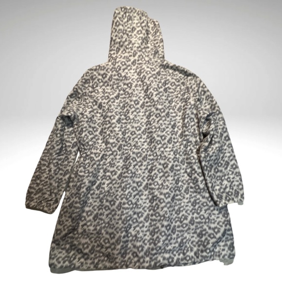 Miss Etam Lightweight Hooded Spring, Fall Leopard Print Rain Jacket 3/4 length - Picture 5 of 16
